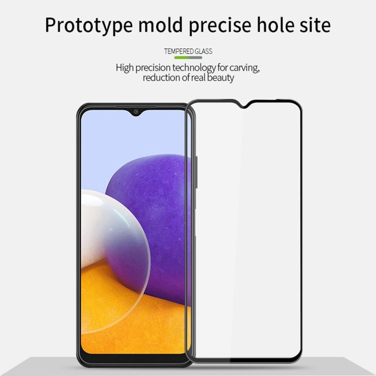 For Samsung Galaxy A22 4G PINWUYO 9H 3D Curved Full Screen Explosion-proof Tempered Glass Film(Black), For Samsung Galaxy A22 4G