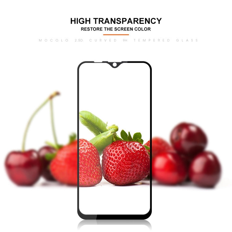 mocolo 0.33mm 9H 2.5D Full Glue Silk Print Tempered Glass Film for Galaxy M10, For Galaxy M10
