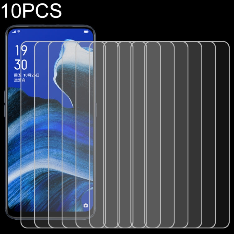 10 PCS For OPPO Reno2 Z 9H 2.5D Screen Tempered Glass Film, For OPPO Reno2 Z (10 PCS)