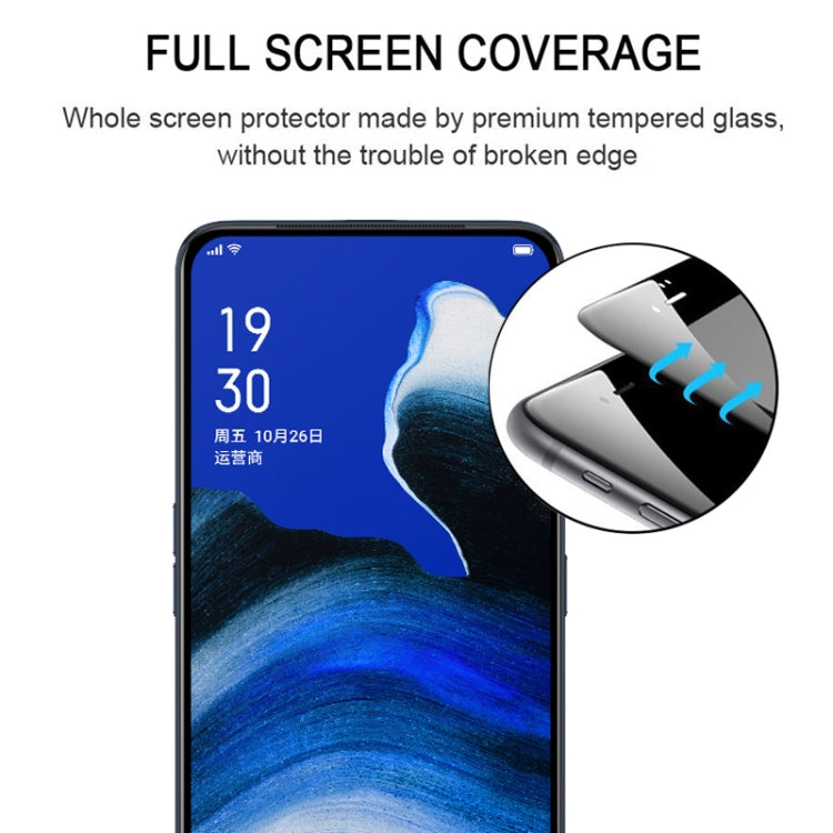 For OPPO Reno2 / Z Full Glue Full Cover Screen Protector Tempered Glass Film, For OPPO Reno2 / Z(1 PC)