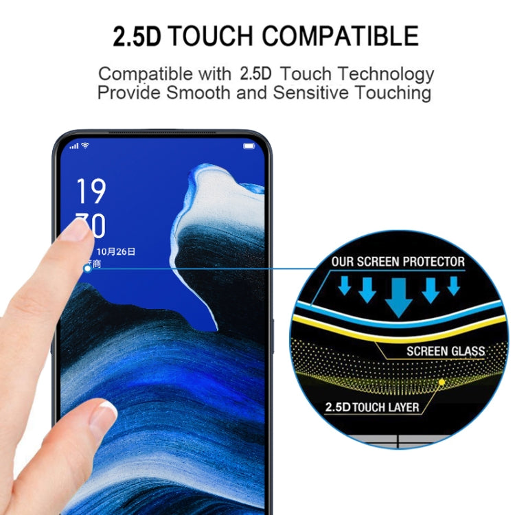 For OPPO Reno2 / Z Full Glue Full Cover Screen Protector Tempered Glass Film, For OPPO Reno2 / Z(1 PC)