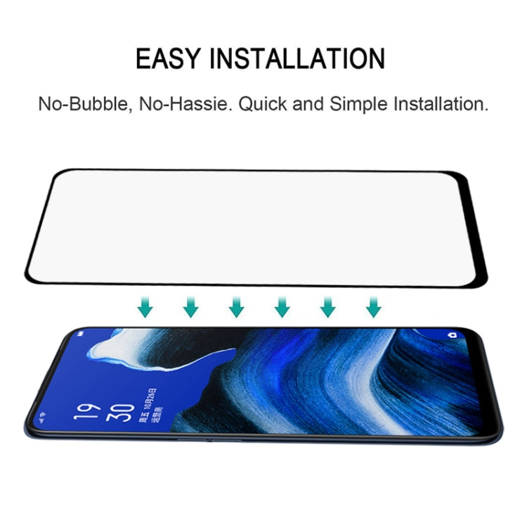 For OPPO Reno2 / Z Full Glue Full Cover Screen Protector Tempered Glass Film, For OPPO Reno2 / Z(1 PC)