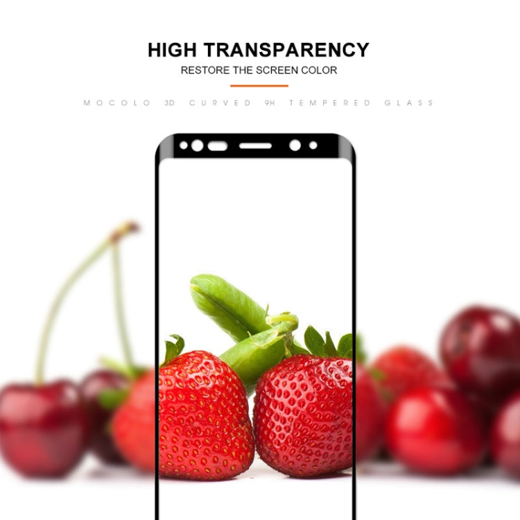 mocolo 0.33mm 9H 3D Curved Full Screen Tempered Glass Film for Galaxy S9, For Samsung Galaxy S9 (Curved)