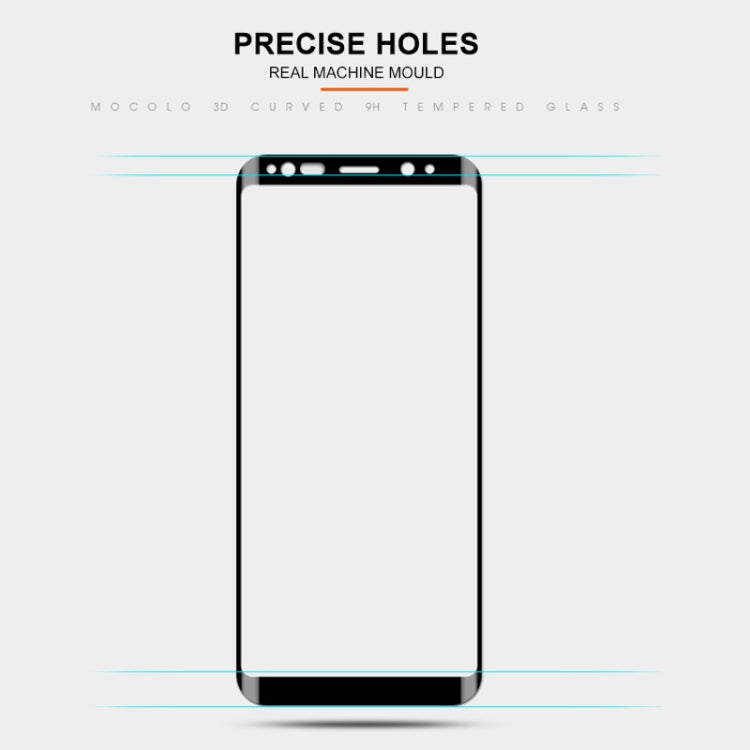 mocolo 0.33mm 9H 3D Curved Full Screen Tempered Glass Film for Galaxy S9+, For Samsung Galaxy S9+ (Curved)