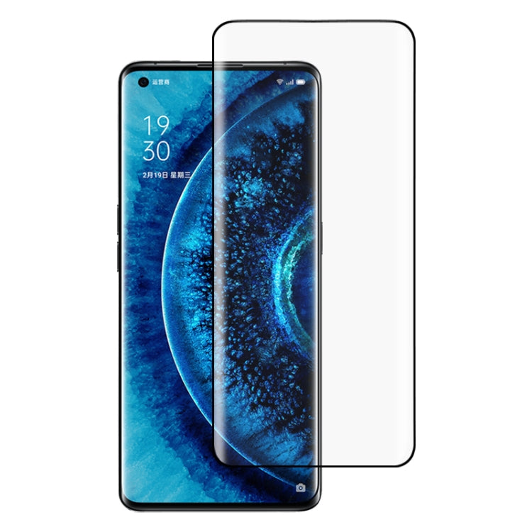 For OPPO Find X2 9H HD 3D Curved Edge Tempered Glass Film (Black), For OPPO Find X2(Black)(1 PC)