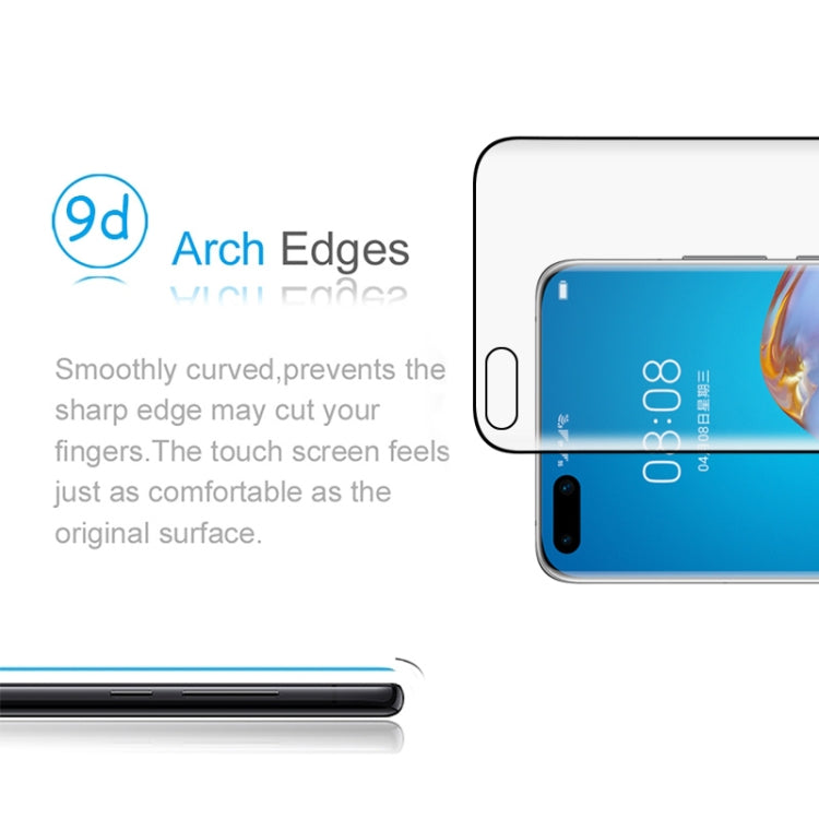 For Huawei P40 Pro 9H HD 3D Curved Edge Tempered Glass Film (Black), For Huawei P40 Pro(Black)(1 PC)
