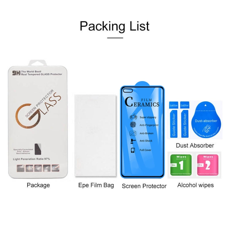 For Huawei P40 2.5D Full Glue Full Cover Ceramics Film, For Huawei P40 (1 PC)