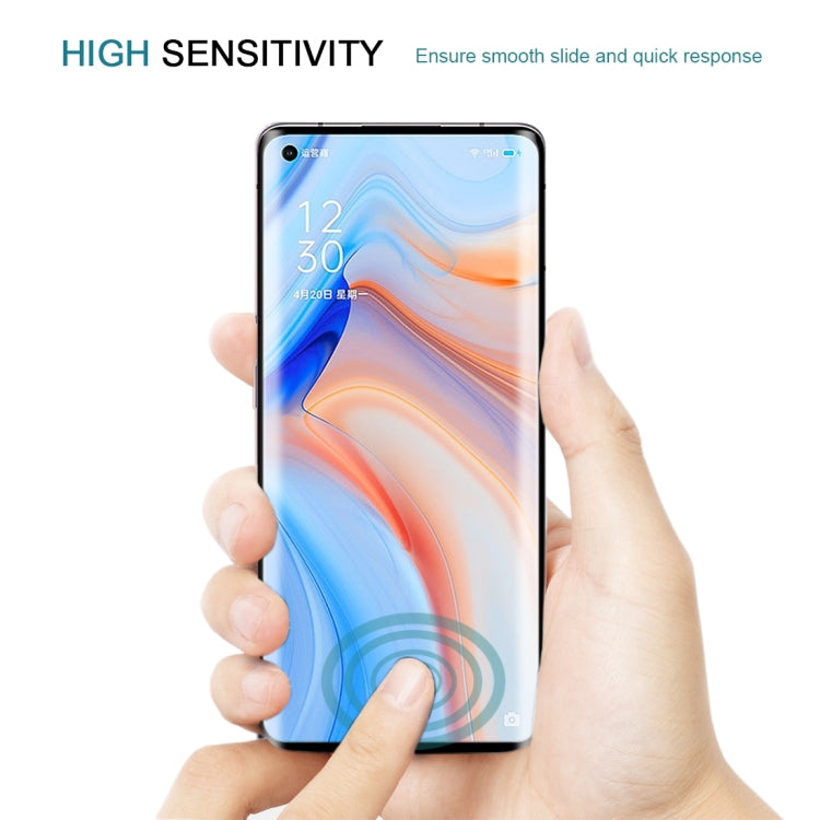 For OPPO Reno4 Pro 3D Curved Edge Full Screen Tempered Glass Film, For OPPO Reno4 Pro