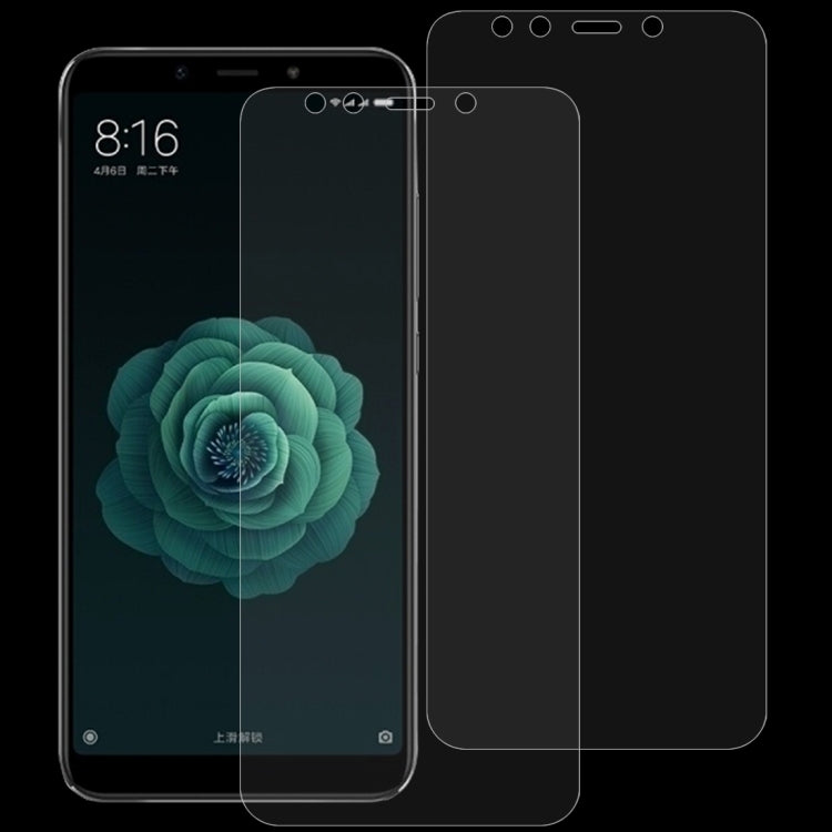 2 PCS 0.26mm 9H 2.5D Tempered Glass Film for Xiaomi Mi 6X & A2, For Mi 6X (2 PCS)