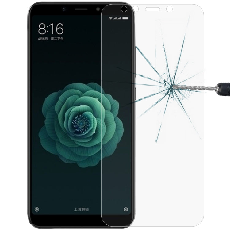 0.26mm 9H 2.5D Tempered Glass Film for Xiaomi Mi 6X & A2, For Mi 6X (1 PC)