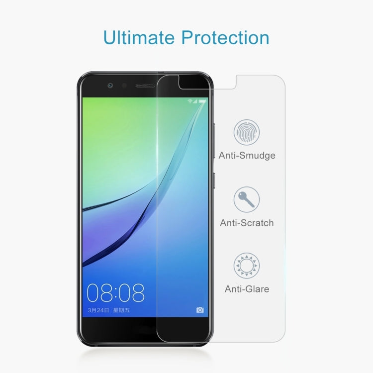2 PCS 0.26mm 9H 2.5D Tempered Glass Film for Huawei nova Lite, For nova Lite(2 PCS)