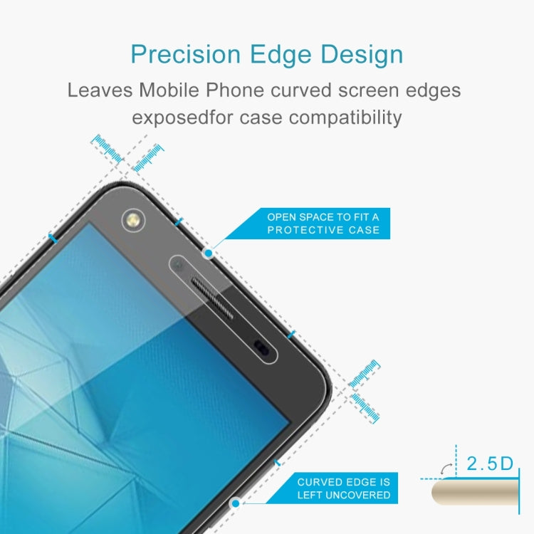 0.26mm 9H 2.5D Tempered Glass Film for Huawei Honor 5, For Honor 5 (1 PCS)