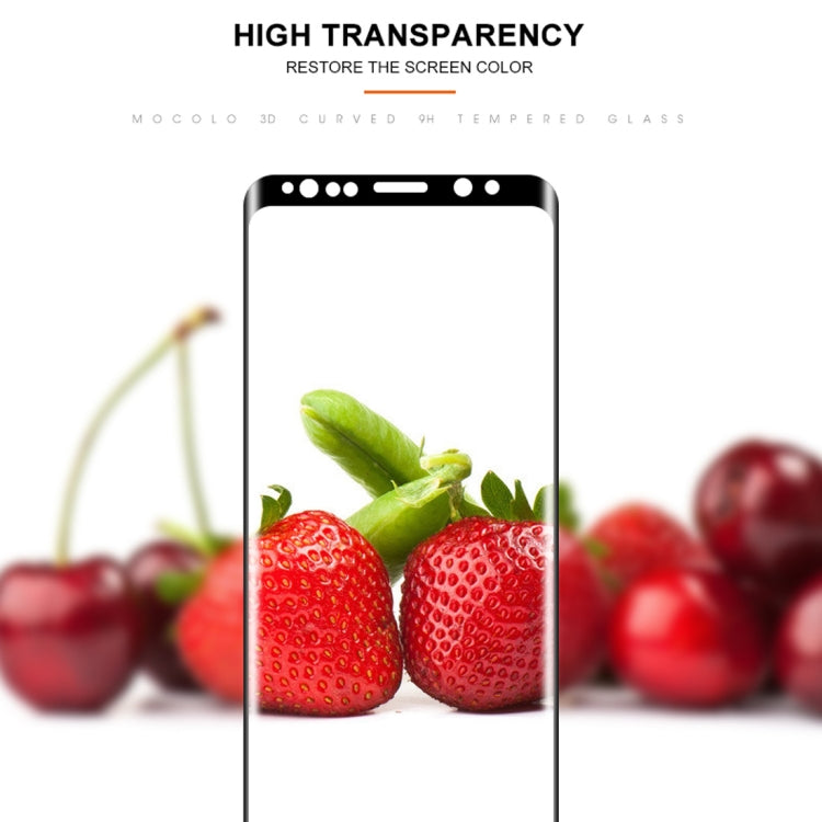 mocolo Full Glue 0.33mm 9H 3D Round Edge Tempered Glass Film for Galaxy S9+, For Samsung Galaxy S9+
