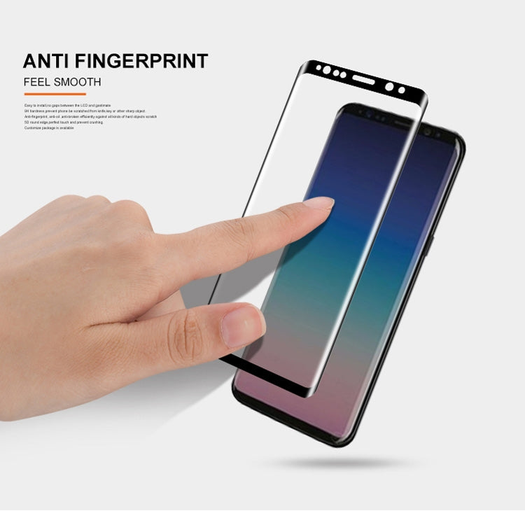 mocolo Full Glue 0.33mm 9H 3D Round Edge Tempered Glass Film for Galaxy S9, For Samsung Galaxy S9