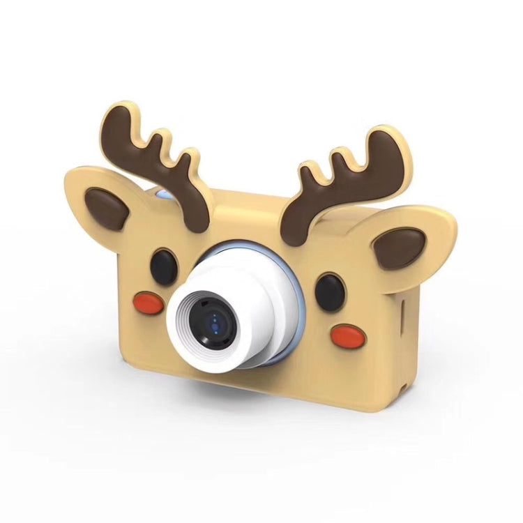 D9 8.0 Mega Pixel Lens Fashion Thin and Light Mini Digital Sport Camera with 2.0 inch Screen & Bear Shape Protective Case & 32G Memory for Children, Elk