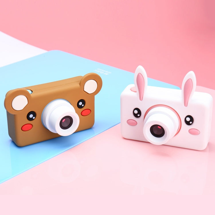 D9 8.0 Mega Pixel Lens Fashion Thin and Light Mini Digital Sport Camera with 2.0 inch Screen & Bear Shape Protective Case & 32G Memory for Children, Elk