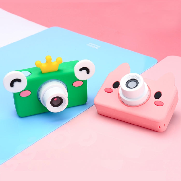 D9 8.0 Mega Pixel Lens Fashion Thin and Light Mini Digital Sport Camera with 2.0 inch Screen & Bear Shape Protective Case & 32G Memory for Children, Elk