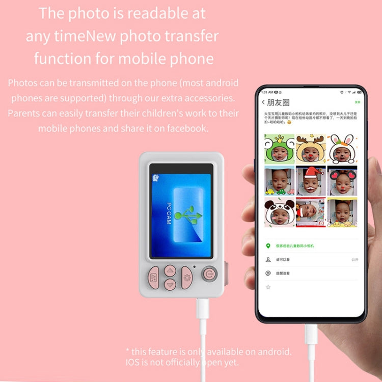 D9 8.0 Mega Pixel Lens Fashion Thin and Light Mini Digital Sport Camera with 2.0 inch Screen & Bear Shape Protective Case & 32G Memory for Children, Elk