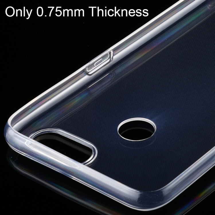 For OPPO A12 0.75mm Ultra-Thin Transparent TPU Protective Case, For OPPO A12