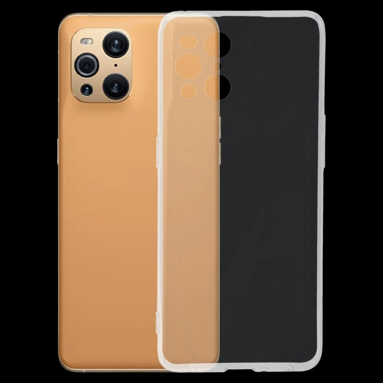 For OPPO Find X3 Pro 0.75mm Ultra-thin Transparent TPU Soft Protective Case
