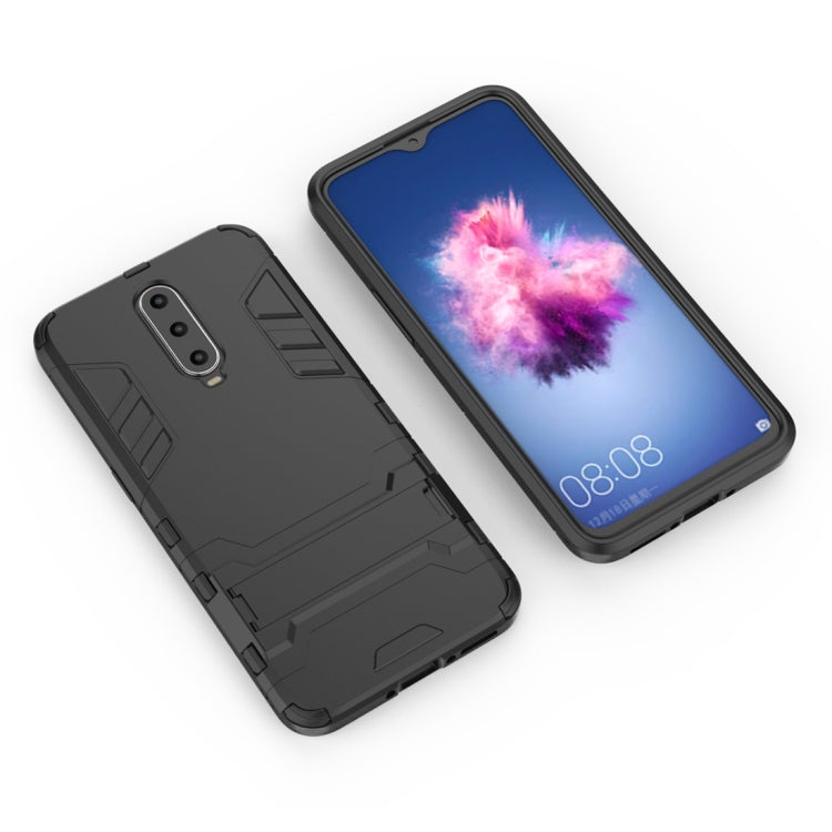 Shockproof PC + TPU  Case for OPPO R17 Pro, with Holder, For OPPO R17 Pro