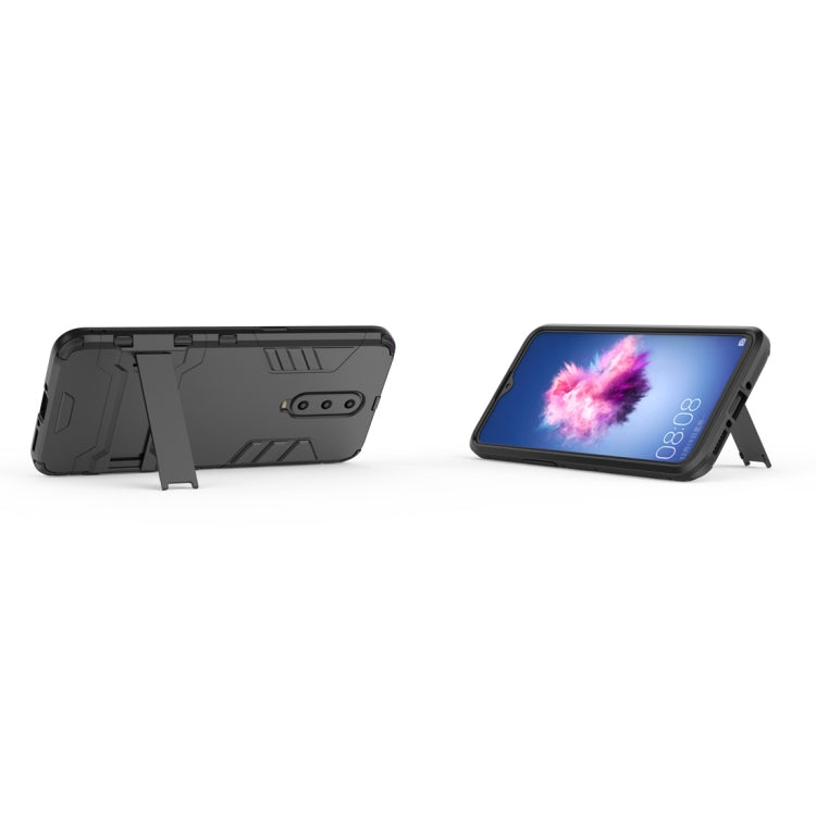 Shockproof PC + TPU  Case for OPPO R17 Pro, with Holder, For OPPO R17 Pro