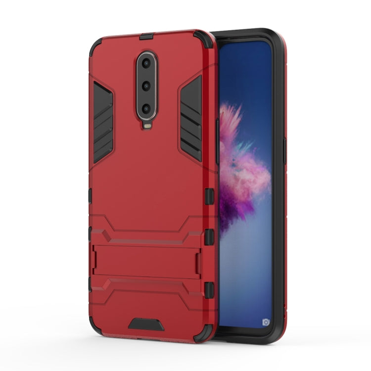 Shockproof PC + TPU  Case for OPPO R17 Pro, with Holder, For OPPO R17 Pro