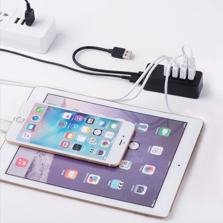 ORICO W5P-U3-30 4-Port USB 3.0 Desktop HUB with 30cm Micro USB Cable Power Supply, W5P-U3-30 Black