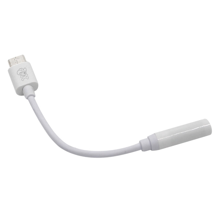 ENKAY Hat-Prince USB-C / Type-C to 3.5mm ABS Audio Adapter, Length: about 10cm, White