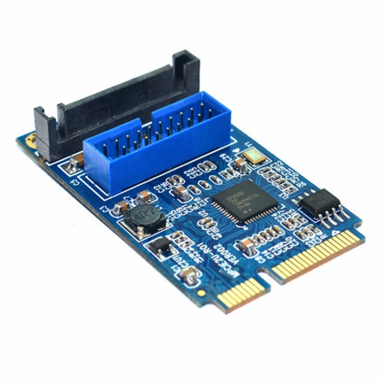 MINI PCI-E to USB 3.0 Front 19 Pin Desktop PC Expansion Card, 19 Pin Power