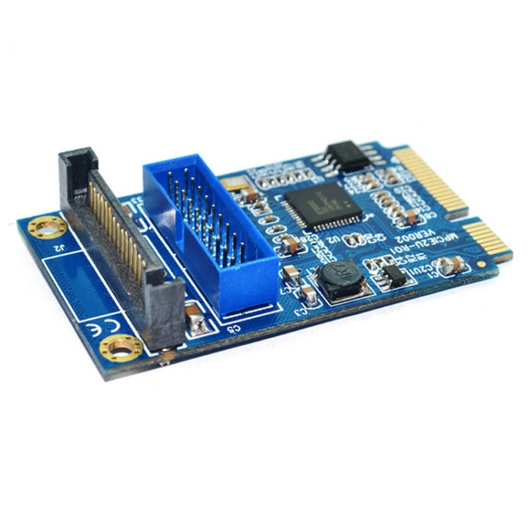 MINI PCI-E to USB 3.0 Front 19 Pin Desktop PC Expansion Card, 19 Pin Power