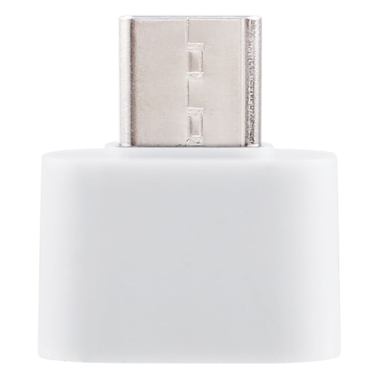 Plastic USB-C / Type-C Male to USB 2.0 Female OTG Data Transmission Charging Adapter
