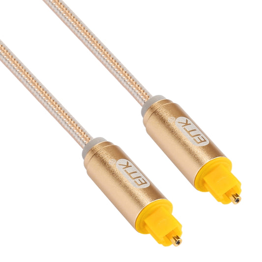 EMK 3m OD4.0mm Gold Plated Metal Head Woven Line Toslink Male to Male Digital Optical Audio Cable