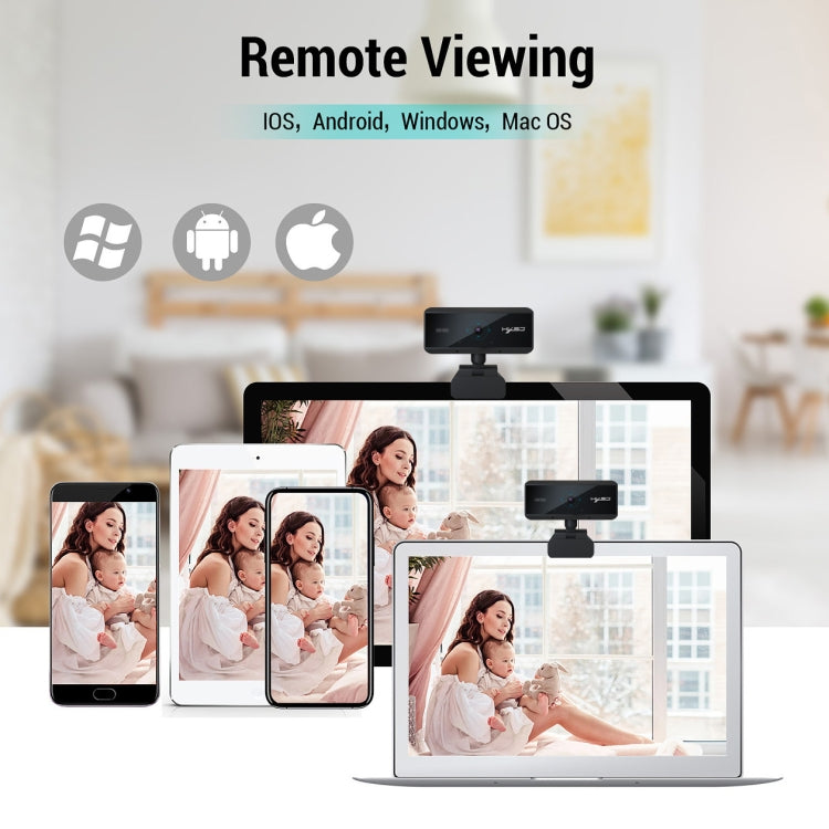 HXSJ S3 500W 1080P Adjustable 180 Degree HD Automatic Focus PC Camera with Microphone