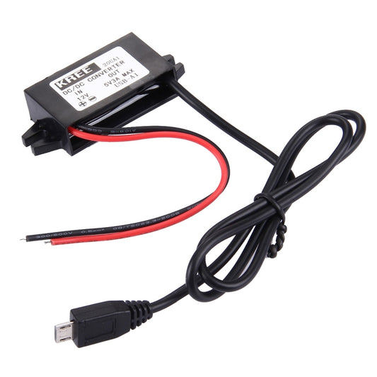 DC 12V to 5V 3A Micro USB Car Charger for Sony, HTC, LG, Huawei and other Smartphones, Length: 40cm