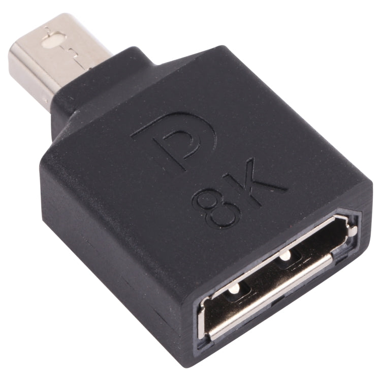 8K Mini DisplayPort Male to DisplayPort Female Straight Adapter, Mini DP Male to DP Female Straight