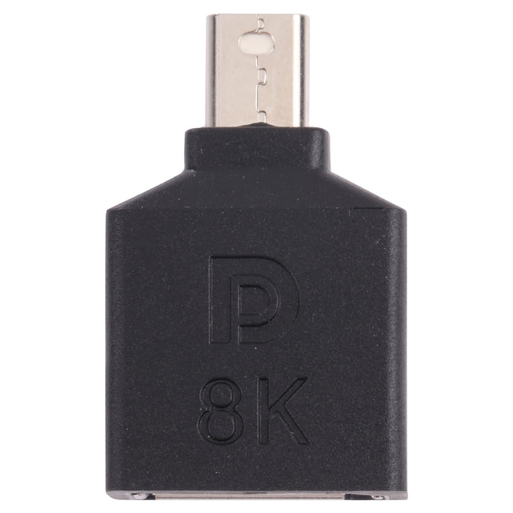 8K Mini DisplayPort Male to DisplayPort Female Straight Adapter, Mini DP Male to DP Female Straight