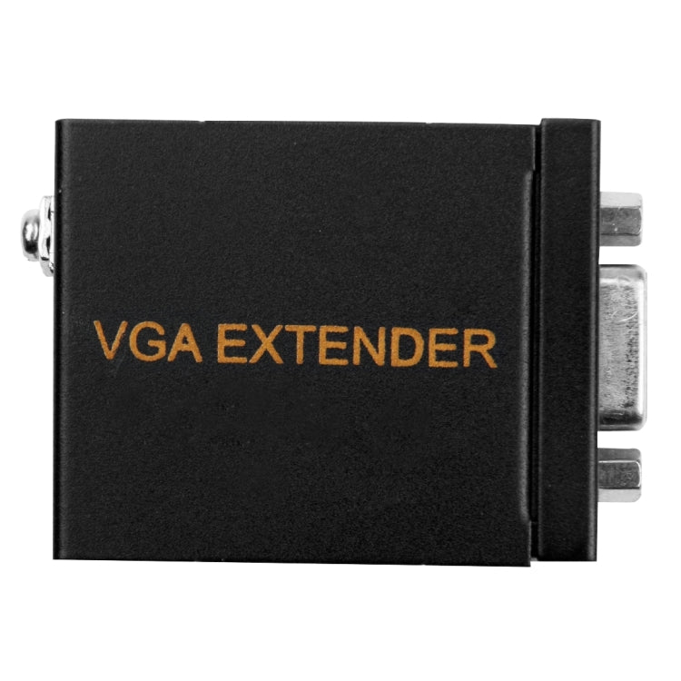 VGA Signal to RJ45 Signal Extender Transmitter + Receiver Converter Ethernet Cable, Transmission Distance: 60m, Transmission Distance: 60m