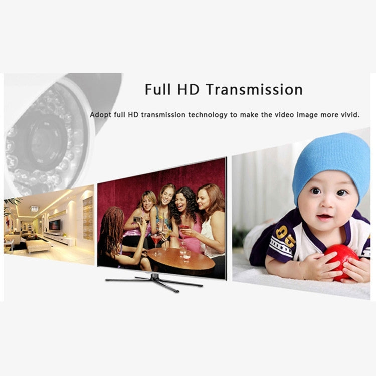 VGA Signal to RJ45 Signal Extender Transmitter + Receiver Converter Ethernet Cable, Transmission Distance: 60m, Transmission Distance: 60m