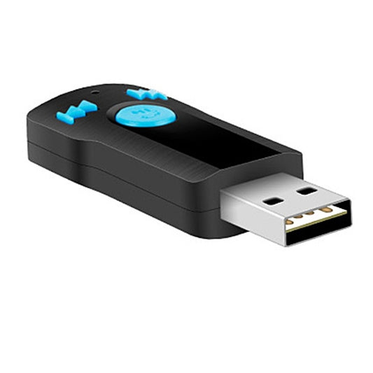 BC07 Mini Brushed Texture USB Bluetooth Receiver MP3 Player SD/TF Card Reader with Microphone & Audio Cable, Support Handsfree & AUX Output & 32GB Micro SD / TF Card & Two-sided USB Port Connecting