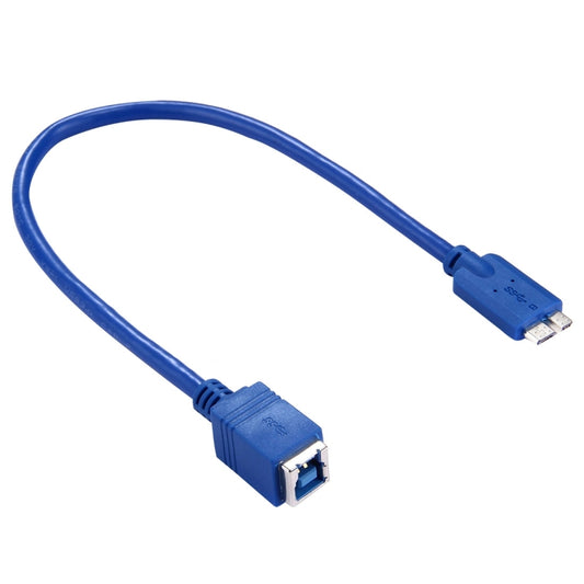 30cm USB 3.0 B Female to Micro B Male Connector Adapter Cable for Printer / Hard Disk