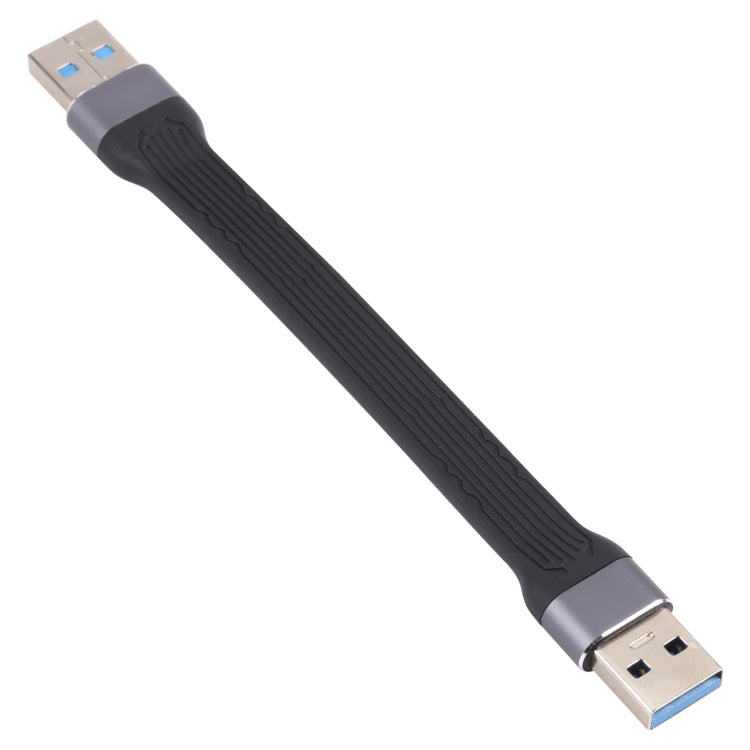 10Gbps USB Male to USB Male Soft Flat Sync Data Fast Charging Cable, USB Male to USB Male