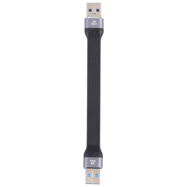 10Gbps USB Male to USB Male Soft Flat Sync Data Fast Charging Cable, USB Male to USB Male