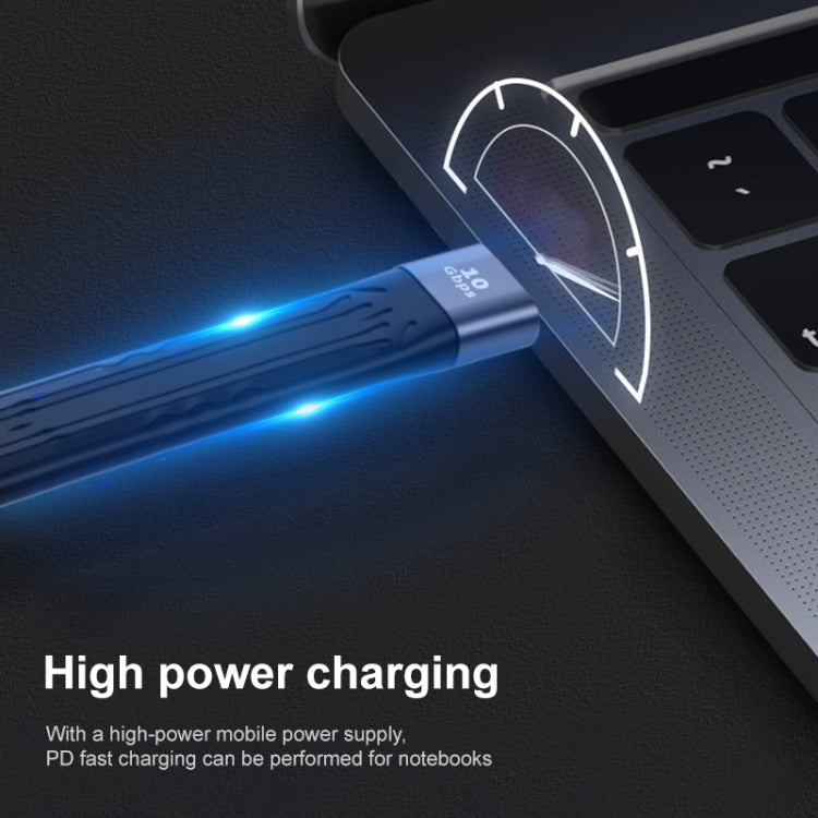 10Gbps USB Male to USB Male Soft Flat Sync Data Fast Charging Cable, USB Male to USB Male