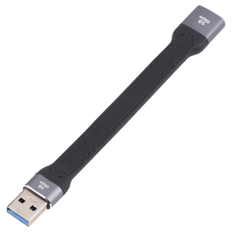 10Gbps USB Male to USB Female Soft Flat Sync Data Fast Charging Cable, USB Male to USB Female