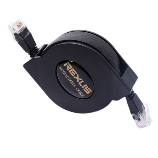 REXLIS 2m CAT6 Retractable Flat RJ45 Ethernet Network LAN Cable