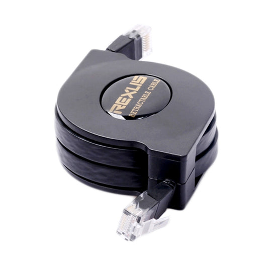 REXLIS 2m CAT6 Retractable Flat RJ45 Ethernet Network LAN Cable