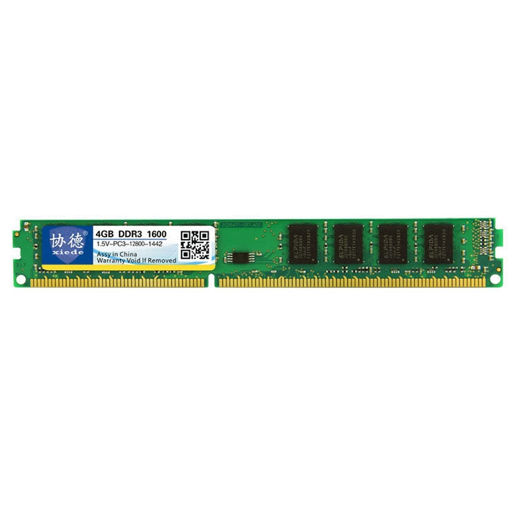 XIEDE X034 DDR3 1600MHz 4GB 1.5V General Full Compatibility Memory RAM Module for Desktop PC, 1600MHz 4GB 1.5V General Full Compatibility