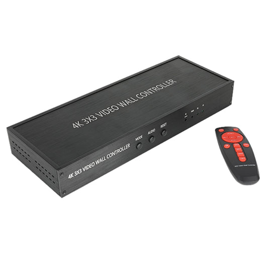NK-BT88 4K 3X3 HDMI Video Wall Controller Multi-screen Splicing Processor with Remote Controller, EU Plug