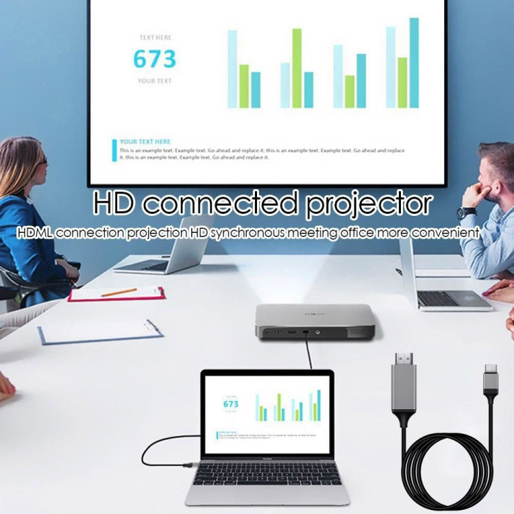 USB-C / Type-C 3.1 to HDMI Converter Adapter Cable, Length: 2m